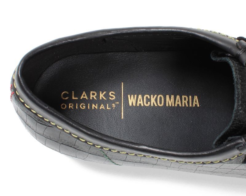 WACKO MARIA x Clarks(CROCODILE WALLABEE) BLACK - FAMLEST