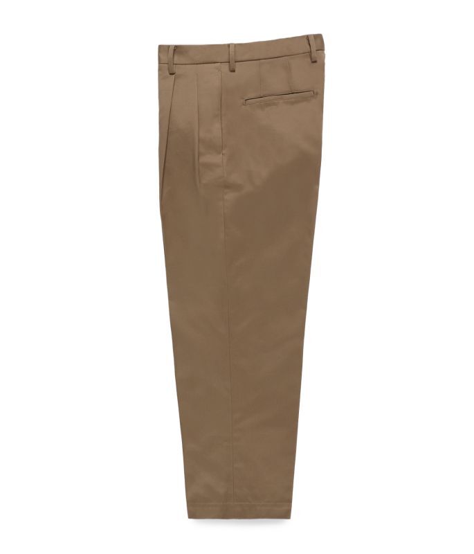 WACKO MARIA (DOUBLE PLEATED CHINO TROUSERS) BEIGE - FAMLEST