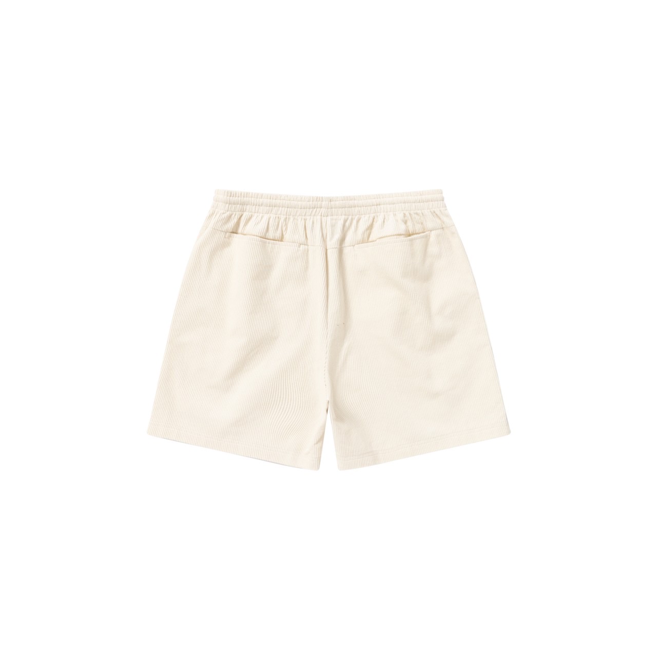 BLACK EYE PATCH (OE LOGO EMBROIDERED CORDUROY SHORTS) OFF WHITE - FAMLEST